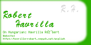 robert havrilla business card